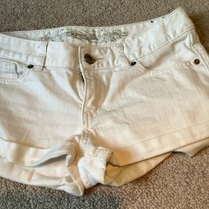 Express White Denim Shorts